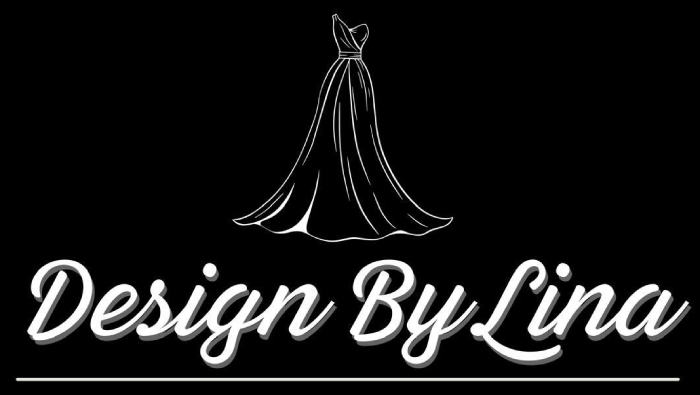 Design by Lina logo for custom tailoring and bridal alterations
